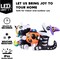 6 Ft Long Halloween Inflatables Outdoor Decorations, Halloween Blow Ups for Yard Decorations, Sitting Inflatable Skeleton Unicorn and Dinosaur Hold Pumpkin for outside Halloween Decor